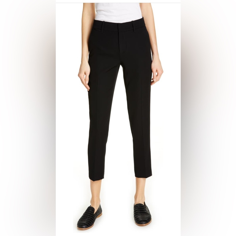 Vince Flat Front Cropped Trousers Size 10